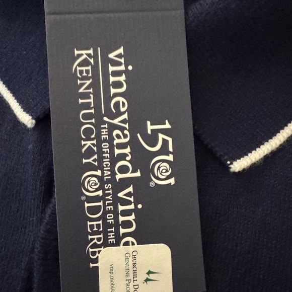 Vineyard Vines Kentucky Derby Button-Down Polo Sweater - Picture 6 of 7